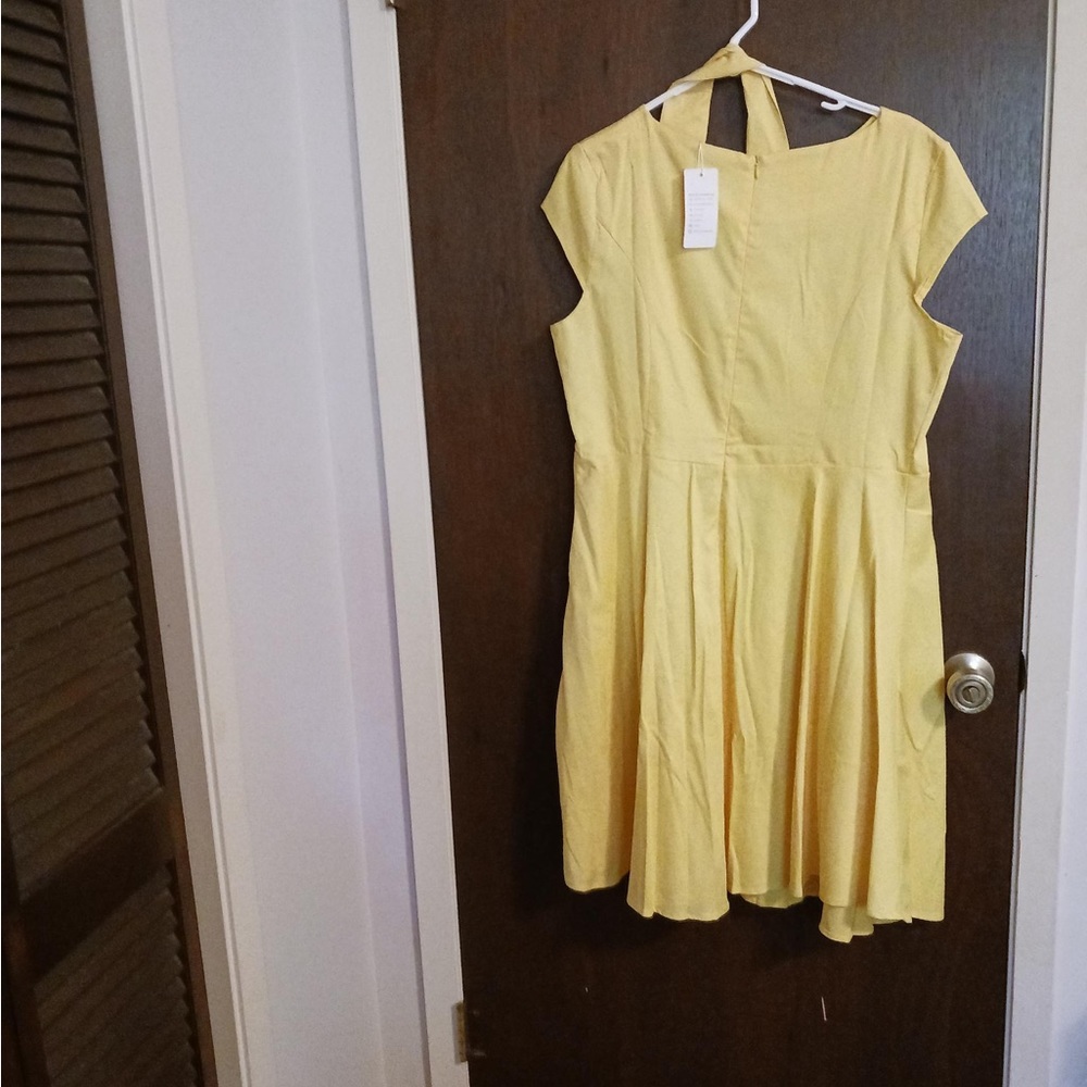 Bright and beautiful yellow dress . Great for any event